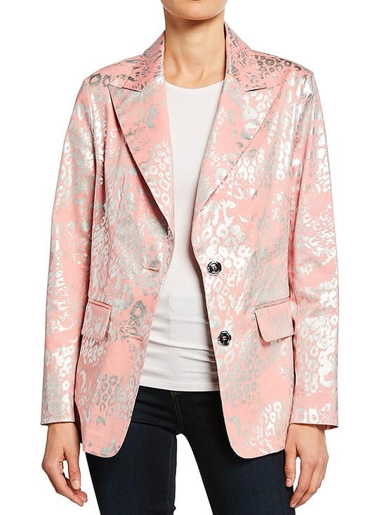 berek Jackets & Blazers - NWT 💥💥5 Star Rated💥💥Pink Metallic Animal Blazer